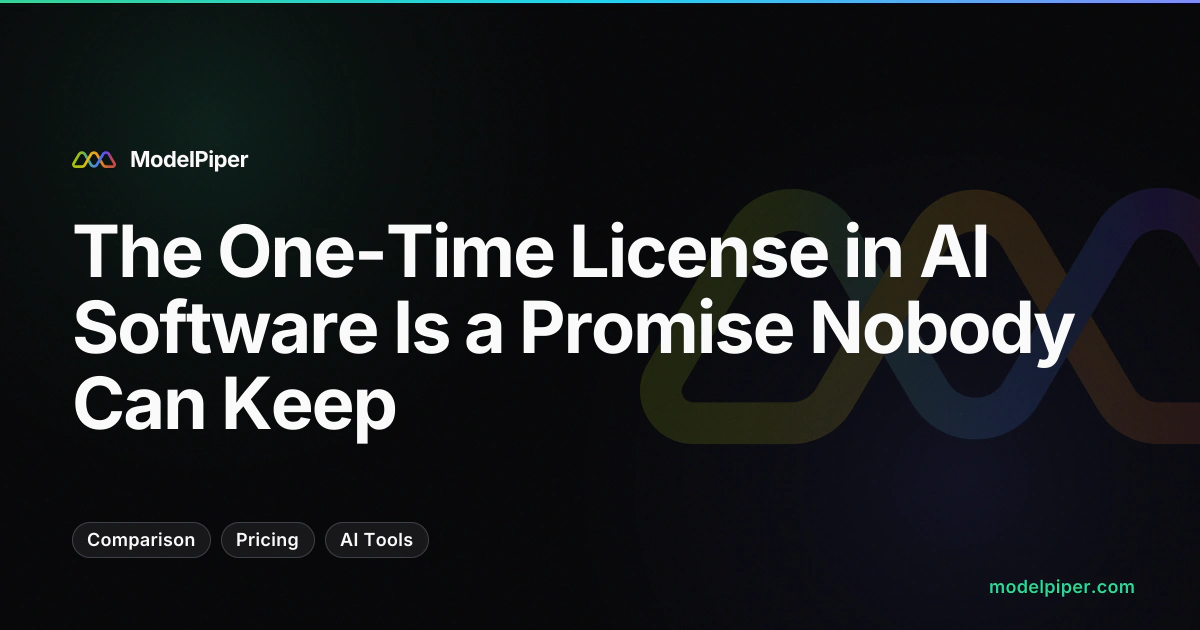 The One-Time License in AI Software Is a Promise Nobody Can Keep