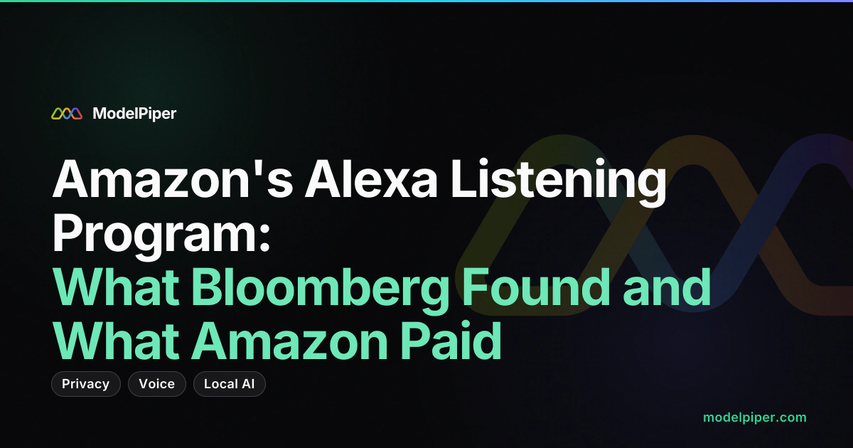 Amazon Alexa listening program - Bloomberg investigation and FTC settlement