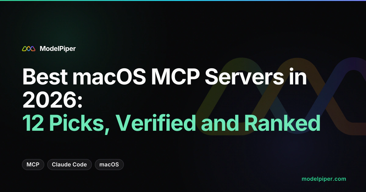 Ranked list of the best macOS MCP servers in 2026, including ToolPiper, XcodeBuildMCP, Peekaboo, and Playwright MCP