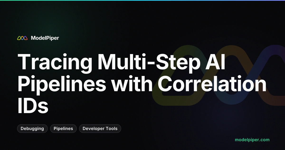 Tracing Multi-Step AI Pipelines with Correlation IDs