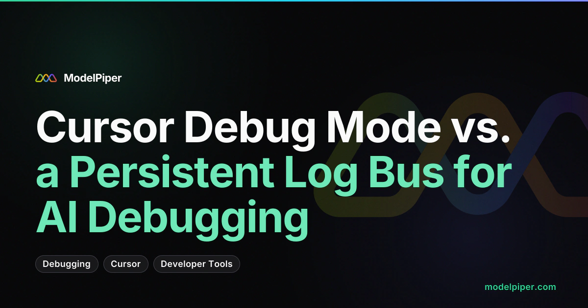 Cursor Debug Mode vs. a Persistent Log Bus for AI Debugging