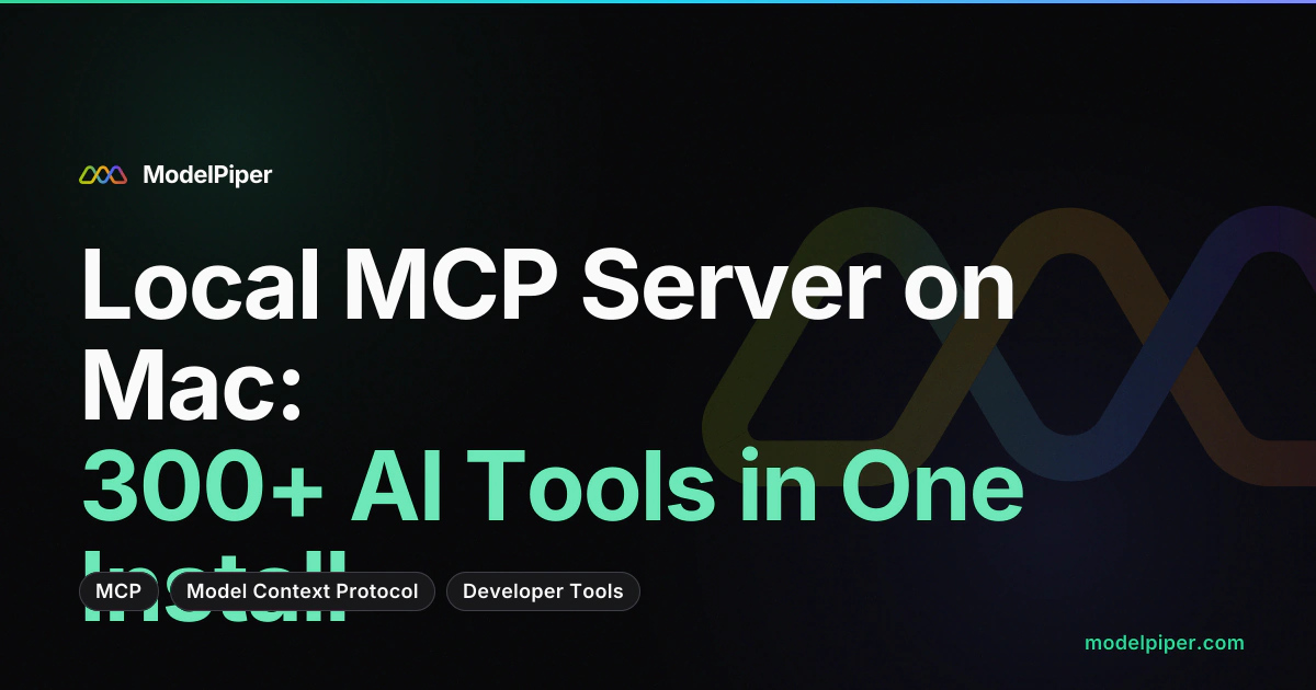 Screencast of ToolPiper MCP server being used from Claude Code with local inference, browser automation, and desktop control tools
