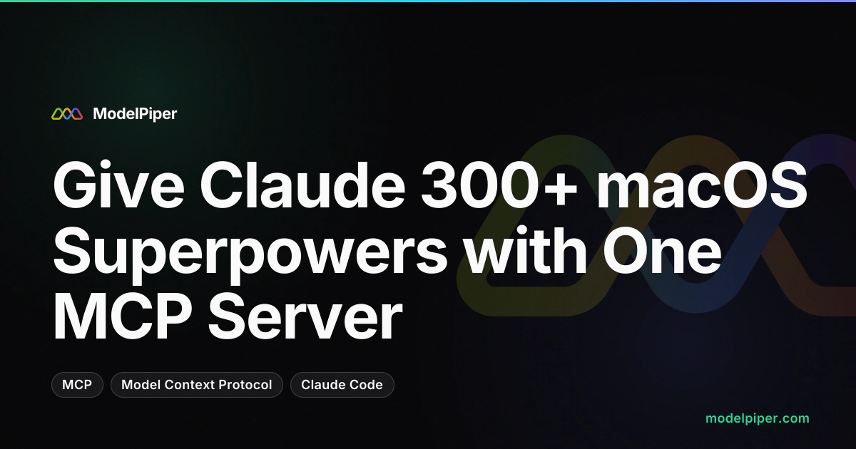 Screencast: connecting ToolPiper to Claude Code and using local inference, browser automation, and system control tools from the terminal