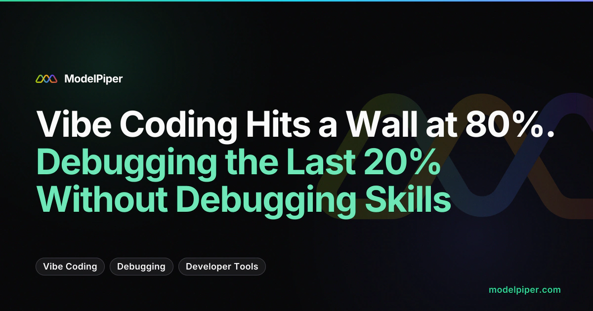 Vibe Coding Hits a Wall at 80%. Debugging the Last 20% Without Debugging Skills