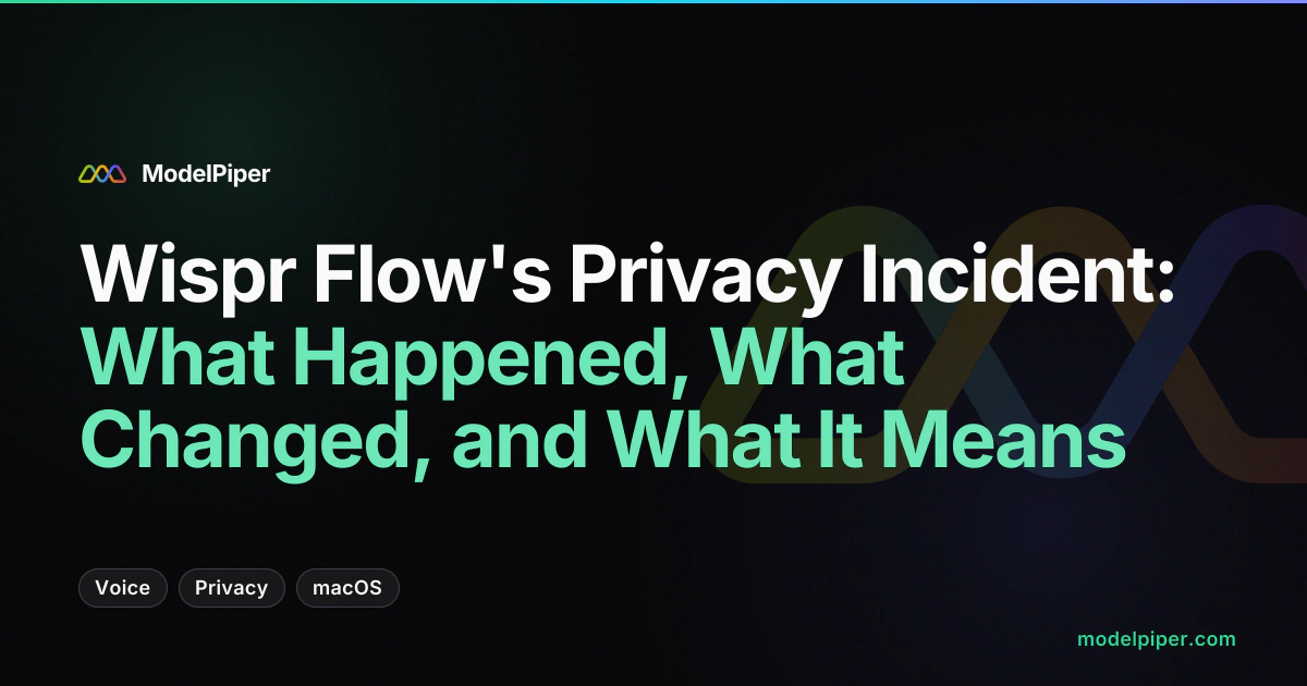 Wispr Flow privacy incident - what happened with cloud voice data collection