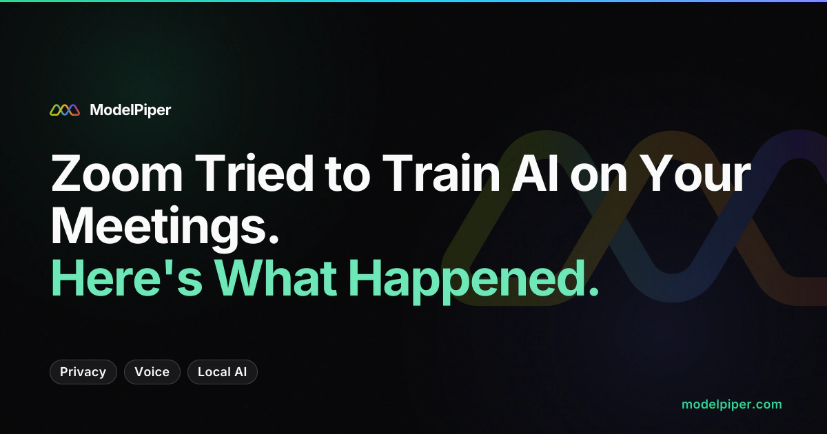 Zoom AI training controversy - terms of service and meeting data